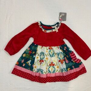 Matilda Jane Happy Holly Days Dress - size 2 - NWT